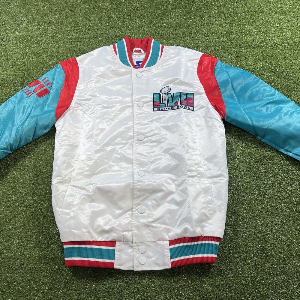 Starter NFL Super Bowl LVII Satin Full-Snap Varsity Jacket Size S